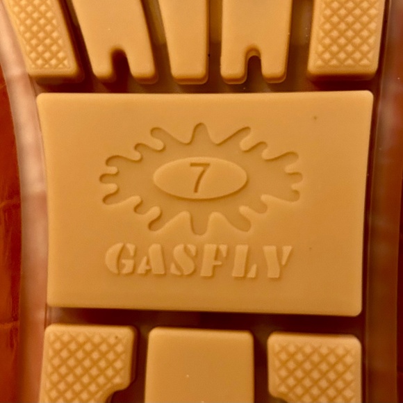 GASFLY Loafers, NWOT, Cognac with Jewel Detail, Size 7 - Picture 7 of 7